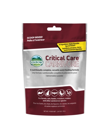 Oxbow Animal Health Critical Care Carnivore Feeding Formula 70g, 1ea/2.47oz.