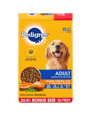 Pedigree Complete Nutrition Adult Dry Dog Food Roasted Chicken, Rice & Vegetable 1ea/20.4 lb