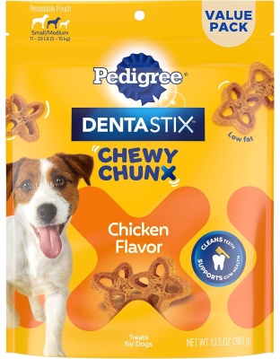 Pedigree Dentastix Chewy Chunx Dog Treat Chicken 1ea/13.5 oz, SM/MD