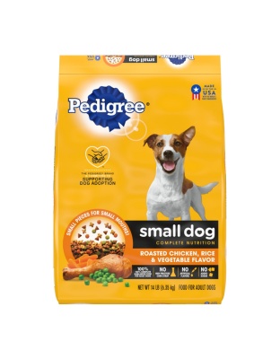Pedigree Complete Nutrition Small Breed Adult Dry Dog Food Roasted Chicken, Rice & Vegetable 1ea/14 lb