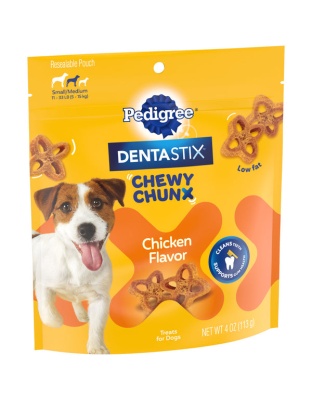 Pedigree Dentastix Chewy Chunx Dog Treat Chicken 1ea/4 oz, SM/MD