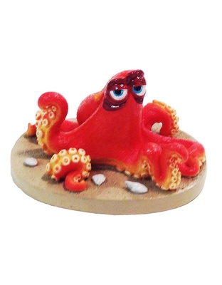 Disney Finding Dory Hank the Octopus on the Sand Statue Beige/Orange 1ea/Mini