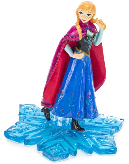 Disney Frozen Anna Resin Ornament Blue/Pink 1ea/4.5 in, LG