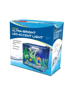 Penn-Plax Cascade Ultra Bright Aquarium LED Accent Light White 1ea/One Size