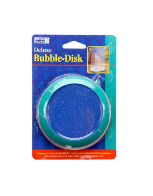 Penn-Plax Deluxe Bubble-Disk Air Stone Green/Blue 1ea/4 in, MD
