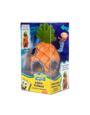SpongeBob Aqua-Floras Living Pineapple House Aquarium Ornament 1ea/MD