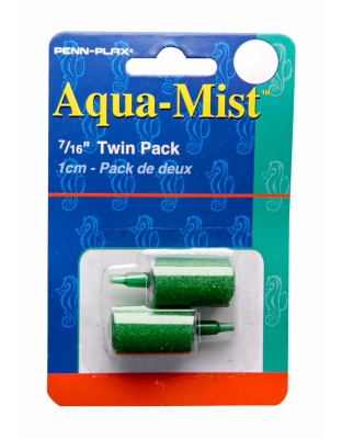 Penn-Plax Aqua-Mist Air Stone Cylinder Green 12ea/0.44 in, 2 pk