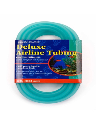 Penn-Plax Deluxe Silicone Airline Tubing Blue 1ea/3/16 In X 8 ft