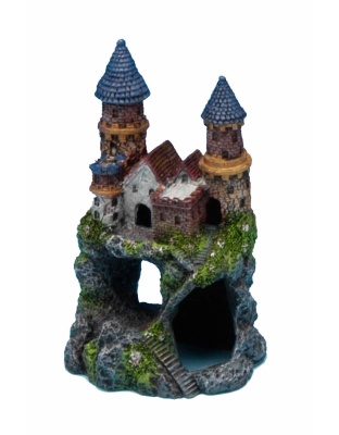 Penn-Plax Enchanted Castle Aquarium Ornament Multi-Color 1ea/5 in, SM