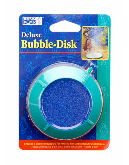 Penn-Plax Deluxe Bubble-Disk Air Stone Green/Blue 1ea/3 in, SM