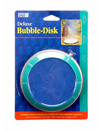 Penn-Plax Deluxe Bubble-Disk Air Stone Green/Blue 1ea/5 in, LG