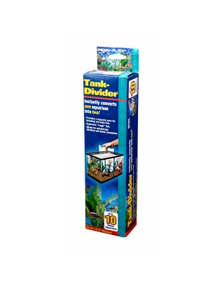 Penn-Plax Tank Divider Clear/Blue 1ea/10 gal, 11.37 X 9.62 in, MD
