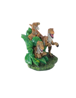 Penn-Plax Jurassic Park Aquarium Velociraptors Decor 1ea/Mini