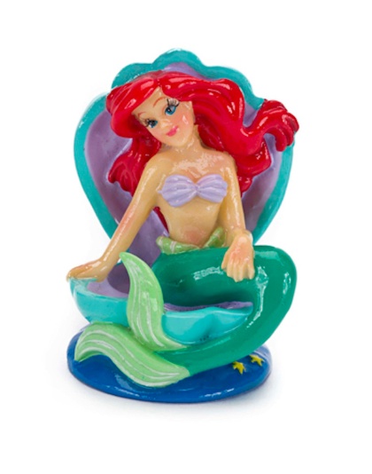 Disney Ariel on Shell Throne Aquarium Ornament Multi-Color 1ea/Mini