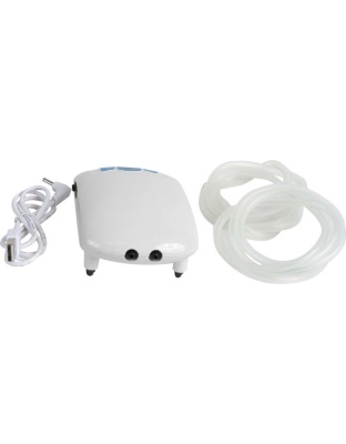 Penn-Plax Air Charger Aquarium Air Pump 2 Outlets White 1ea