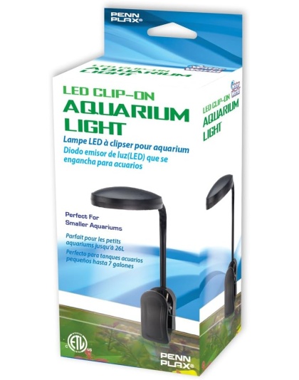 Penn-Plax LED Clip-on Aquarium Light Black 1ea/5 In (H) - 7 In (H)