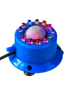 Penn-Plax Round LED Air Stone Blue 1ea/3 In X 2 in