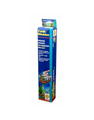 Penn-Plax Tank Divider Clear/Blue 1ea/20 gal, 11.37 X 15.5 in, XL