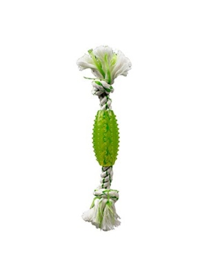 Multipet Canine Clean Rope W/ Tpr Tube - 6"