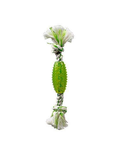 Multipet Canine Clean Rope W/ Tpr Tube - 6"