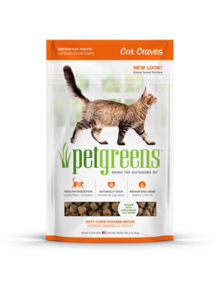 Pet Greens Cat Craves Semi-Moist Soft Cat Treats Chicken 1ea/3 oz