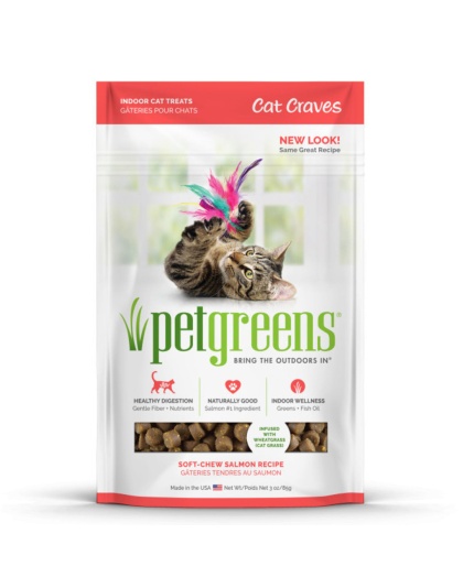 Pet Greens Cat Craves Semi-Moist Soft Cat Treats Salmon 1ea/3 oz