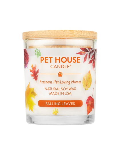 Pet House Candle Falling Leaves Large Case of 3