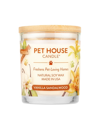 Pet House Candle Vanilla Sandalwood Large Case of 3