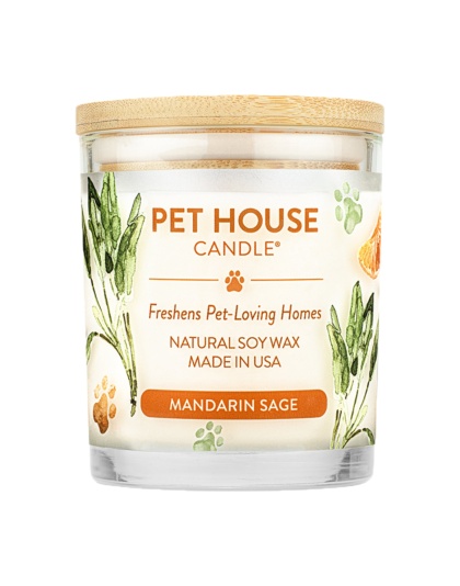 Pet House Candle Mandarin Sage Large Case of 3