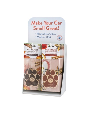 Pet House Candle Air Freshener Car Display 12 Apple Cider & 12 Pumpkin Spice 24 Piece Fall