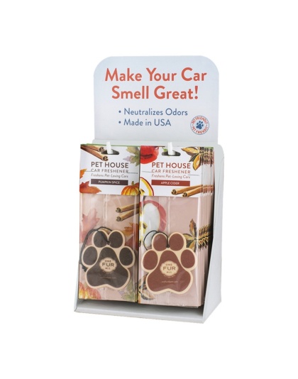 Pet House Candle Air Freshener Car Display 12 Apple Cider & 12 Pumpkin Spice 24 Piece Fall