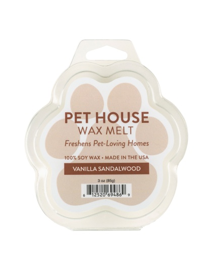 Pet House Candle Wax Melt Vanilla Sandlewood Case of 12