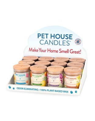 Pet House Candle Top Seller 2024 Display 12 Piece (Case of 12)