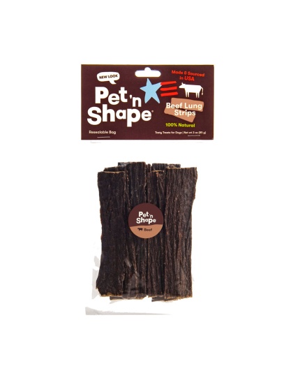 Pet 'N Shape Beef Lung Strips Dog Treat 1ea/3 oz