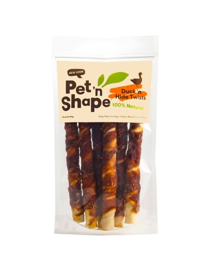 Pet 'N Shape Duck Hide Twists Dog Treats 1ea/15.3 oz, 6 pk