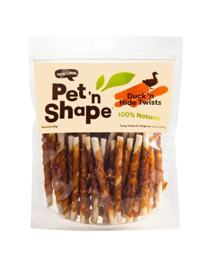 Pet 'N Shape Duck Hide Twists Dog Treats 1ea/16 oz