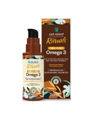 Pet Relief  Rituals Dog & Cat 2oz./30 Omega 3 Algae Fish Free