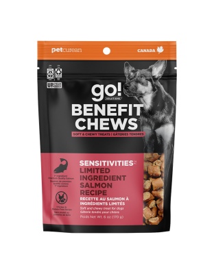 Go! Dog Benefit Chews Limited Ingredient Grain Free Salmon 6oz.