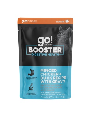 Go! Cat Booster Digestive Health Minced Chicken & Duck 2.5oz. (Case of 24)
