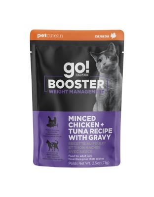 Go! Cat Booster Weight Management Minced Chicken & Tuna 2.5oz. (Case of 24)