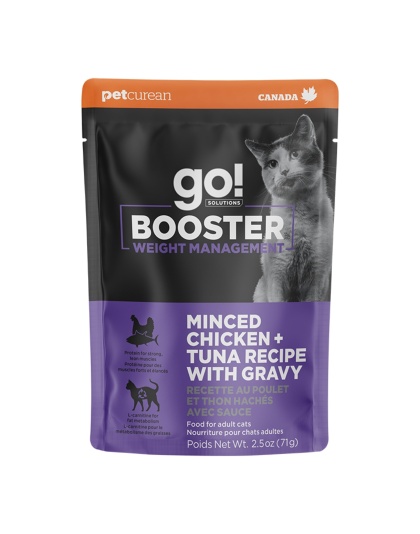 Go! Cat Booster Weight Management Minced Chicken & Tuna 2.5oz. (Case of 24)