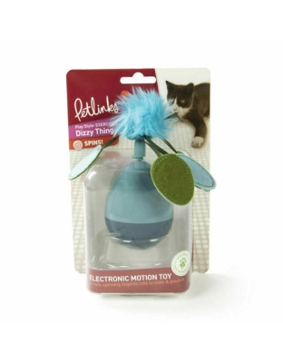 Petlinks Dizzy Thing Spinning Cat Toy Blue, Green 1ea/One Size