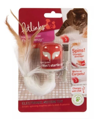 Petlinks Foxy Frenzy Electronic Motion Cat Toy Red, White 1ea/One Size