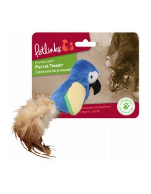 Petlinks Parrot Tweet Electronic Sound Catnip Toy Assorted 1ea