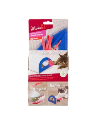 Petlinks Rowdy Rustler Electronic Motion Cat Toy Blue, Brown 1ea/One Size