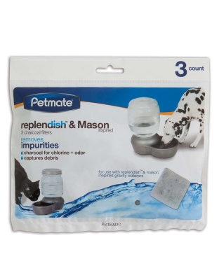 Petmate Replendish Charcoal Filter Tray Grey 1ea/3 pk