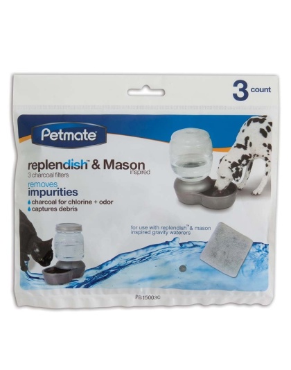 Petmate Replendish Charcoal Filter Tray Grey 1ea/3 pk