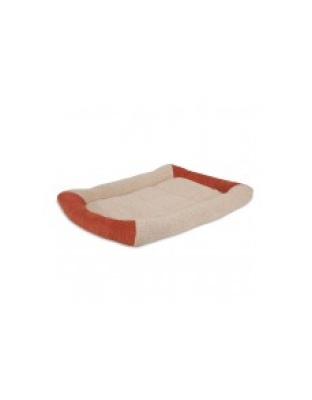 Aspen Self Warming Bolster Dog Mat Barn Red, Cream 1ea/16 in X 9 in