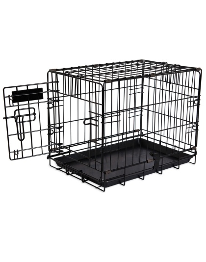 Petmate 2 Door Training Retreat Dog Kennel Black 1ea/19 in