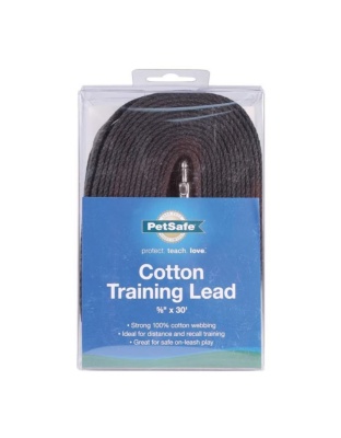PetSafe Cotton Training Leash Black 1ea/5/8 In X 30 ft